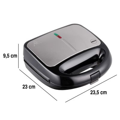 9. ELDOM OPIEKACZ WIELOFUNKCYJNY 5 IN 1 ST250 850W WYMIENNE PŁYTY: SANDWICH, GRILL, GOFRY, ORZESZKI, MINI PĄCZKI