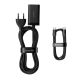 9. Baseus GaN3 Pro szybka ładowarka sieciowa GaN 2 x USB Typ C / 2 x USB 65W PD, QC4.0+, AFC, PPS + kabel USB Typ C - USB Typ C 1m czarny (CCGP040101)