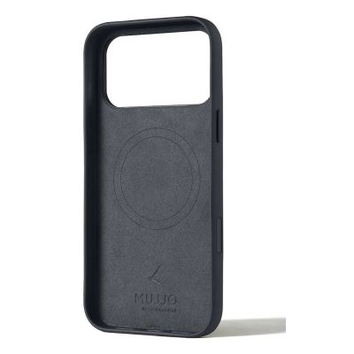 2. Mujjo Leather Case - etui skórzane do iPhone 17 Pro Max kompatybilne z MagSafe (basalt)