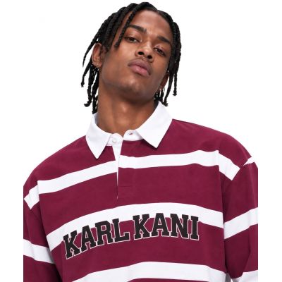 6. Karl Kani bluza college stripe boxy rugby shirt PD00016483