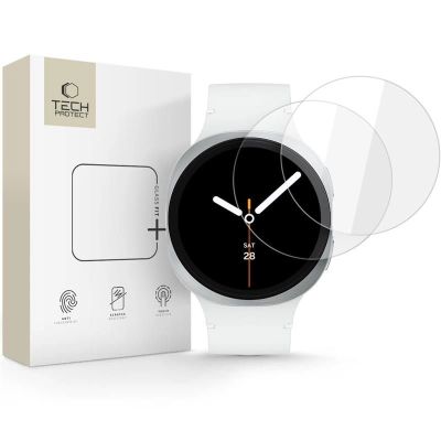 Szkło hartowane Tech-Protect Glass Fit+ 2-pack na Samsung Galaxy Watch 8 40 mm - przezroczyste