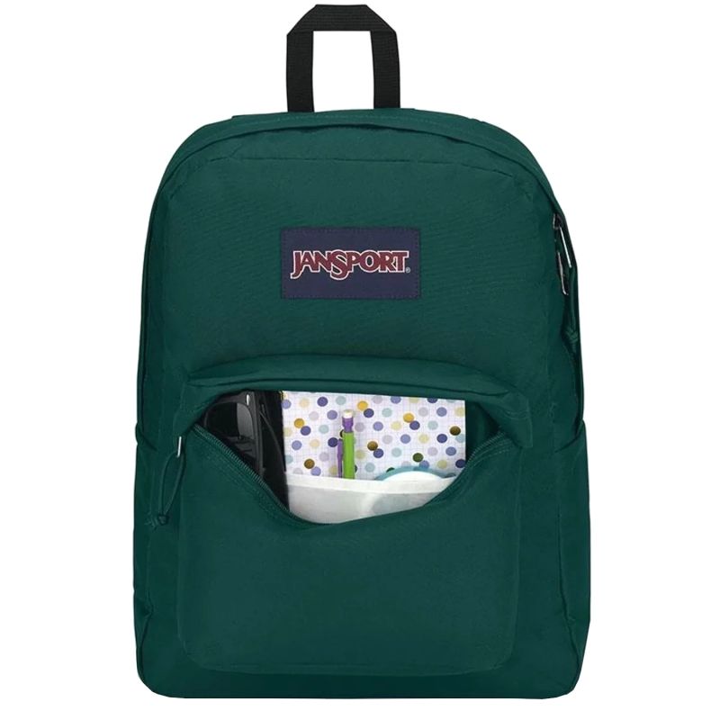 2. JanSport Superbreak Backpack EK0A5BAG5J4 Zielone One size