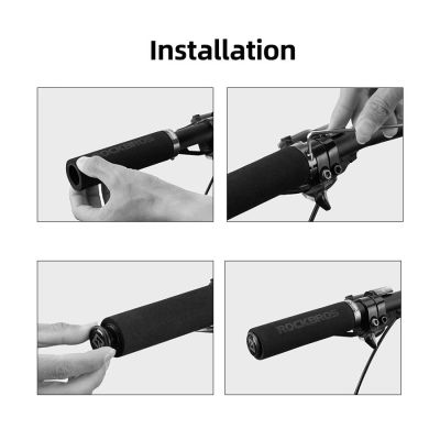 3. Rockbros piankowe chwyty kierownicy zielone