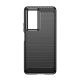 6. Carbon Case etui Xiaomi Poco F4 5G elastyczny silikonowy karbonowy pokrowiec czarne