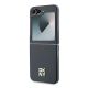 6. Etui DKNY Leather Metal Stack Logo na Samsung Galaxy Z Flip 6 - czarne
