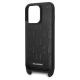 5. Etui Karl Lagerfeld Monogram Plaque Logo Strap na iPhone 14 Pro - czarne