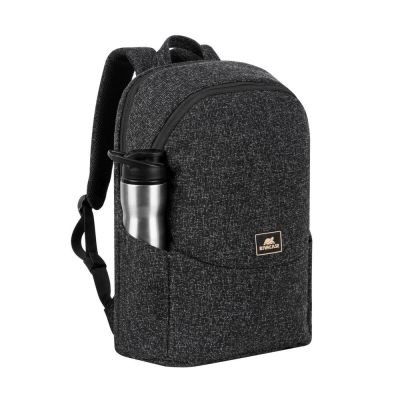 20. Plecak na laptop 15,6", RIVACASE Anvik, 15L, czarny, z materiału wodoodpornego, kieszenie na tablet 10,5", smartfon, dokumenty, akcesoria, butelkę