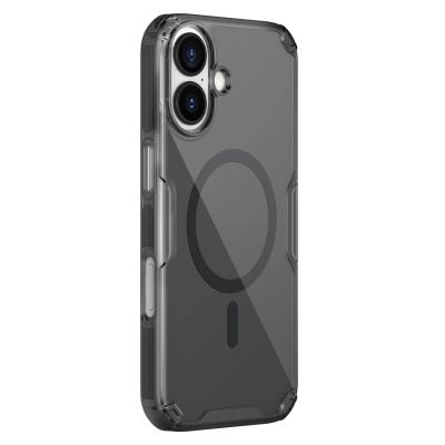 2. Etui Nillkin Nature TPU Pro Magnetic kompatybilne z MagSafe na iPhone 17 - półprzezroczysto-czarne