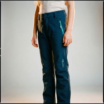 3. Spodnie softshell dziewczęce/chłopięce Trollkids Kids Fjell Softshell Pant niebieskie (117-142)