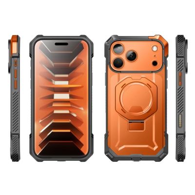 3. Etui Supcase UB Grip Mag MagSafe na iPhone 18 Pro Max / 17 Pro Max - pomarańczowe