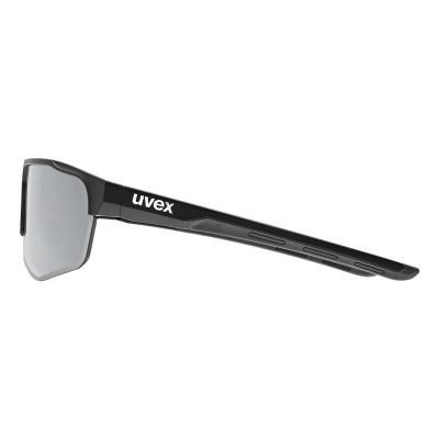 3. Uvex 5330812216 okulary sportowe Unisex Półobwódkowe Czarny Wymienne soczewki