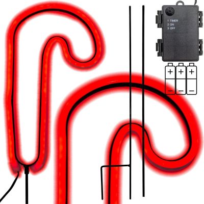 NEON LASKA ŚWIĄTECZNA 79 LED NA BATERIE 12,5x93,5CM LUCA