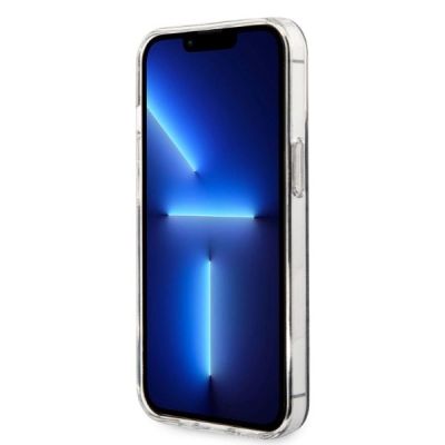 5. Etui Guess 4G Print MagSafe na iPhone 13 Pro + ładowarka indukcyjna - czarne