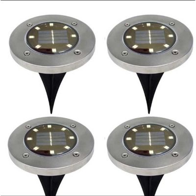 12. LAMPA SOLARNA 8 LED SMD DO WBICIA W PODŁOŻE KPL.4SZT