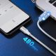 5. Kabel Ugreen US288 60131 USB-A / USB-C QC 3.0 3A 1m - biały