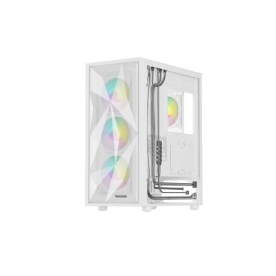 10. OBUDOWA GENESIS DIAXID 605 ARGB MIDI TOWER Z OKNEM USB-C BIAŁA