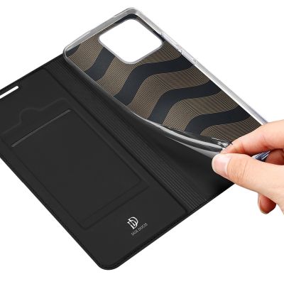 6. Dux Ducis Skin Pro kabura etui pokrowiec z klapką Realme Narzo 50A czarny