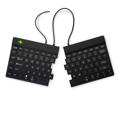 17. R-Go Tools Ergonomiczna klawiatura R-Go Split Break v2 z oprogramowaniem break, QWERTY_US, przewodowa, czarna