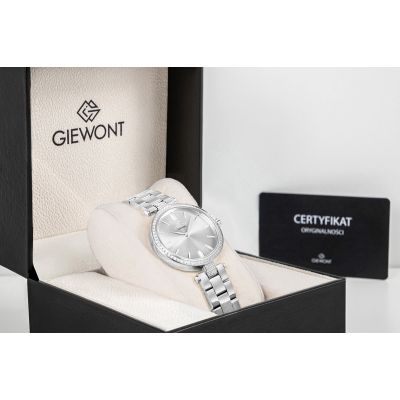 8. Zegarek Damski Giewont Sapphire Srebrny GW9890-B1
