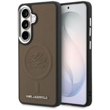 Etui Karl Lagerfeld Embossed Ring Initials MagSafe na Samsung Galaxy S26+ - brązowe
