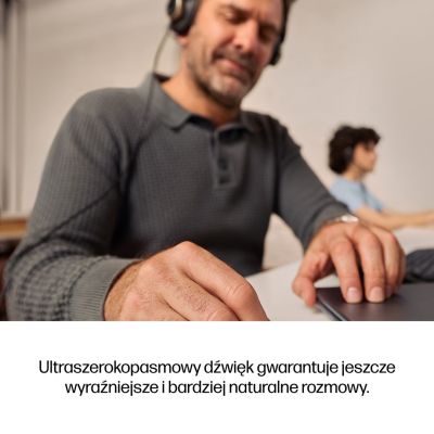 114. Słuchawki przewodowe HP Poly Mission 825 Stereo USB Wired Headset