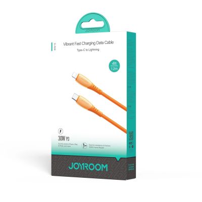 5. Kabel Joyroom S-A59 Vibrant Series 30W USB-C - Lightning 1,2m - pomarańczowy