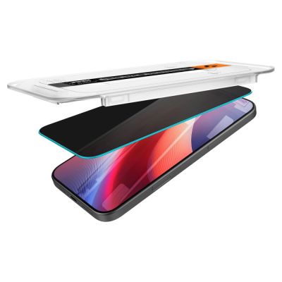 11. Szkło hartowane Spigen Glas.tR EZ Fit Privacy na iPhone 16 Pro / 17 / 17 Pro - 2 szt.