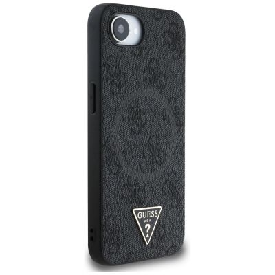 4. Etui Guess 4G Ring Triangle Logo MagSafe na iPhone 16e - czarne