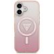3. Etui Guess IML Gradient Triangle Logo MagSafe na iPhone 17 - różowe