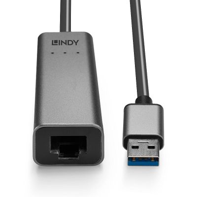 4. Lindy 43313 zmieniacz płci / kabli USB-A RJ-45 Srebrny