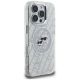 4. Etui Karl Lagerfeld IML Glitter Karl & Choupette Heads Logo MagSafe na iPhone 16 Pro - szare