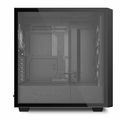 12. Sharkoon REBEL C70G RGB Full Tower Czarny, Drewno
