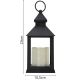 5. LATARNIA LATARENKA DEKORACYJNA 23 CM LED NA BATERIE CZARNA