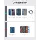 10. Portfel magnetyczny ESR Classic RFID Magnetic Wallet Stand MagSafe na telefon - czarny