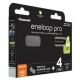 4. PANASONIC ENELOOP PRO AAA 930mAh 4 szt + box