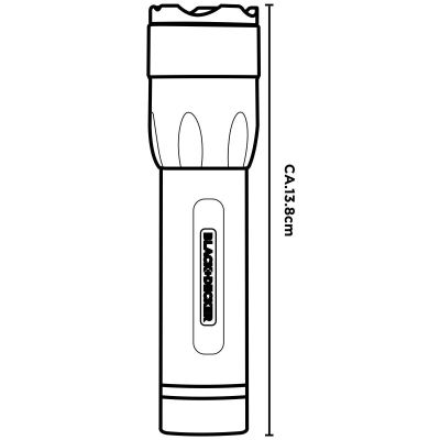4. LATARKA TAKTYCZNA ALUMINIOWA 10W 500LUMENÓW BLACK + DECKER
