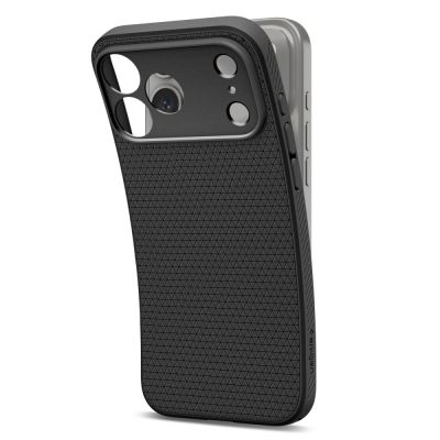 6. Etui Spigen Liquid Air na iPhone 17 Pro - czarny mat