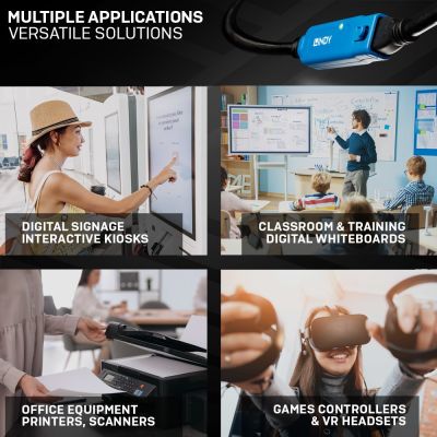 4. Lindy 43158 kabel USB USB 3.2 Gen 1 (3.1 Gen 1) 8 m USB A Czarny