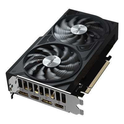 4. Karta graficzna Gigabyte GeForce RTX 5050 WINDFORCE OC V2 8G, Technologia NVIDIA, 8 GB, GeForce RTX 5050, Pamięć GDDR6, Ilość portów HDMI: 2, Złącze PCI-E 5.0