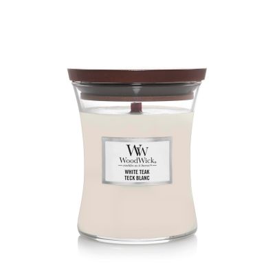 Świeca średnia WHITE TEAK WOODWICK