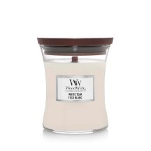 Świeca średnia WHITE TEAK WOODWICK