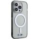 4. Etui BMW Silver Ring MagSafe na iPhone 14 Pro - przezroczyste