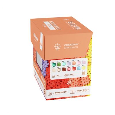 9. Klocki konstrukcyjne Marioinex Mini Waffle, 300 elementów pastelowe