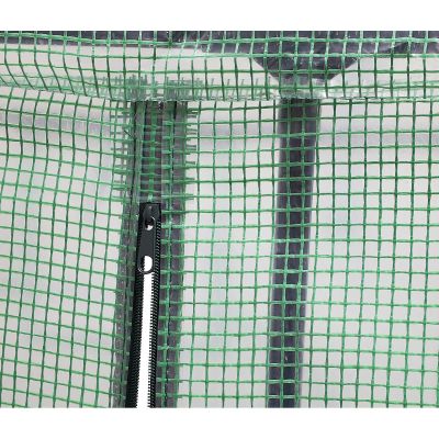 6. SZKLARNIA TUNEL OGRODOWY DWA WEJŚCIA DO POMIDORÓW I OGÓRKÓW 200x100x180CM ZIELONY