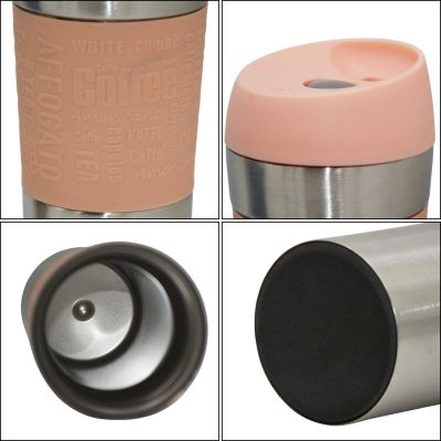 15. KUBEK TERMICZNY TURYSTYCZNY EXCELLENT HOUSEWARE 350ML RÓŻOWY