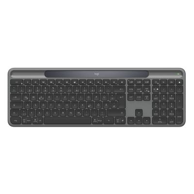 Logitech Signature Slim Solar+ K980 klawiatura Uniwersalne RF Wireless + Bluetooth QWERTZ Niemiecki Grafitowy