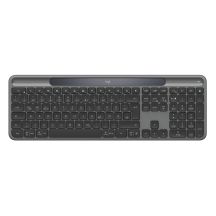 Logitech Signature Slim Solar+ K980 klawiatura Uniwersalne RF Wireless + Bluetooth QWERTZ Niemiecki Grafitowy