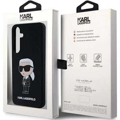 8. Etui Karl Lagerfeld Silicone Ikonik na Samsung Galaxy S24 - czarne