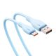 3. Kabel Baseus Pudding 100W USB-A - USB-C 2m - niebieski