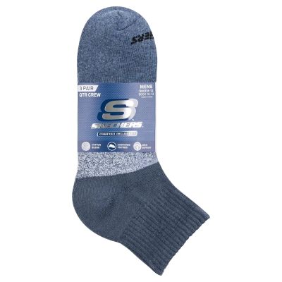 3. Skechers 3pk Mens Qtr Colorbloc Socks S118998-BLU Wielokolorowe 41-46